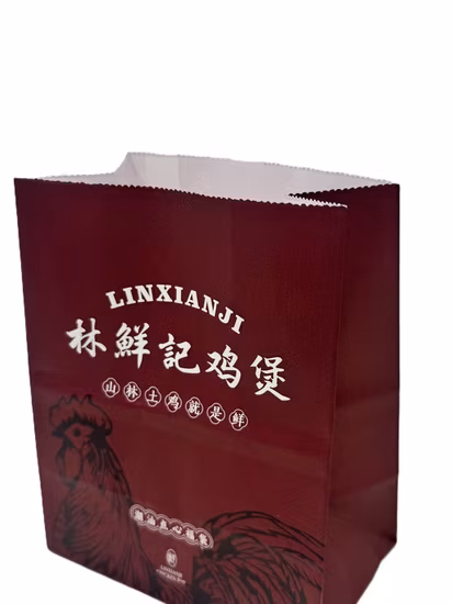 Manufacturers Wholesale Disposable Food Grade Packing Bag Custom Sos Brown Kraft Paper Bags Without Handle