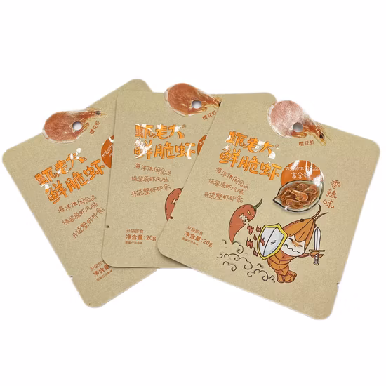 3 Side Heat Seal Flat Mouth Biodegradable Packaging Bag Mini Small Snack Flower Tea Brown No Handle Kraft Paper Bags for Powder